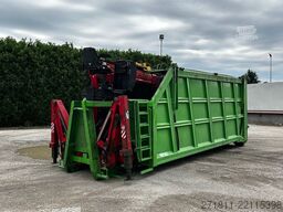  CONTAINER SCARRABILE USATO CON COPERCHIO E GRU