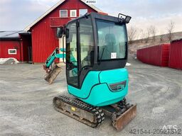 Kobelco SK18 Mini excavator w/ Powertilt, 3 buckets, rippe