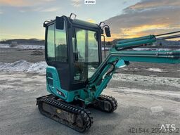 Kobelco SK18 Mini excavator w/ Powertilt, 3 buckets, rippe