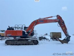 Hitachi ZX300LC-6 crawler excavator with digging bucket