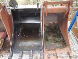  Tieflöffel Grabenräumwanne 2-Schalengreifer