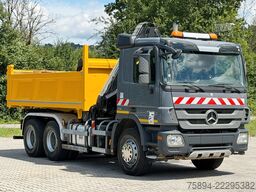 MERCEDES-BENZ ACTROS 2636* KIPPER 4,80 + KRAN/FUNK / 6x4