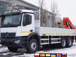 Mercedes-Benz Arocs 2633 flatbed truck / Crane FASSI