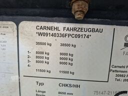 CARNEHL 3-Achs Stahl Kippmulde Liftachse el. Verdeck