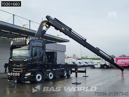 Scania S660 8X2 HMF 9520OK-RCS Crane Kran Fifth wheel ...