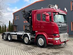 SCANIA R580 LB 8x2*6 HNB SZM mit Kran HIAB XS 422