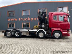 SCANIA R580 LB 8x2*6 HNB SZM mit Kran HIAB XS 422