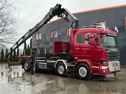 SCANIA R580 LB 8x2*6 HNB SZM mit Kran HIAB XS 422