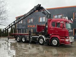 SCANIA R580 LB 8x2*6 HNB SZM mit Kran HIAB XS 422