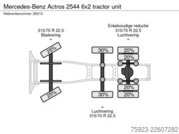 Mercedes-Benz Actros 2544 6x2 tractor unit
