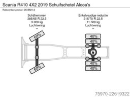 Scania R410 4X2 2019  Schuifschotel  Alcoa's