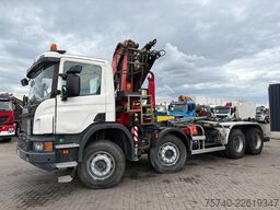 Scania P 410 + FASSI F 165 - 2X EXT. + 8X4 + HAAKARM S...