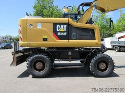 caterpillar M 318 F Schnellwechsler, Reifen neu , 3xSchaufel