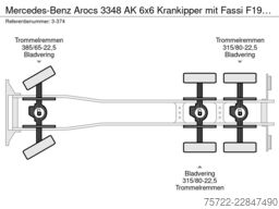 Mercedes-Benz Arocs 3348 AK 6x6 Krankipper mit Fassi F195A2.24