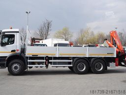 Mercedes-Benz Arocs 2633 flatbed truck / Crane FASSI