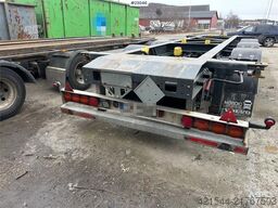 Fliegl 3 axle container trailer.