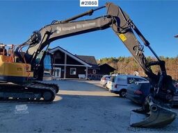 Volvo ECR235 EL excavator w/ digging bucket, sanding buc