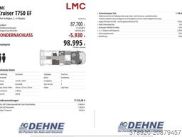 LMC Cruiser T750 EF sofort Verfügbar, 3.+4 Sitzplatz