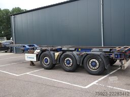 Krone 3 axle container chassis extendable trailer