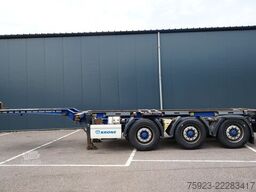 Krone 3 axle container chassis extendable trailer
