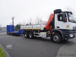 Mercedes-Benz Arocs 2636 6x4 / 2-way tipper / Fassi