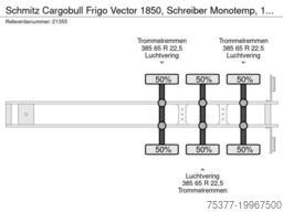 Schmitz Cargobull Frigo Vector 1850, Schreiber Monotemp, 1333x 24...
