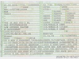 MAN TGS 26.440 EUR4 BAUSTOFF ATLAS 190.2 12,3m-1,3tn