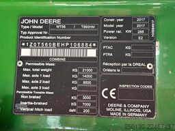 John Deere WT56/T560HM Mähdrescher *verunfallt*
