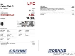 LMC Cruiser 740 EL CSD Aktion € 4.450,00 Nachlass