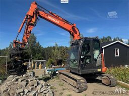 Hitachi ZX85US-5A Excavator with Tilt, Grading Bucket and