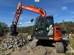 Hitachi ZX85US-5A Excavator with Tilt, Grading Bucket and