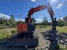 Hitachi ZX85US-5A Excavator with Tilt, Grading Bucket and