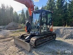 Hitachi ZX95US-7 Excavator w/ Rototilt w/ grab – 2 buckets