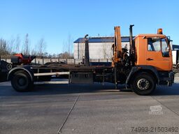 MAN LE280 containersysteem + kraan id 48