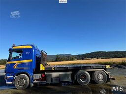 Scania R560 6x2 Hooklift Truck – Crane Hydraulics – Flatb