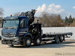 MERCEDES-BENZ AROCS 3246 * HIAB 477 F-7 HIPRO + FUNK / 8x2!