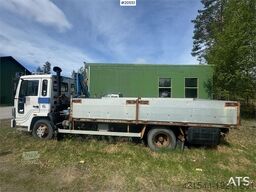 Volvo FL4 Flatbed Truck with HMF Crane – Sold as a Repai