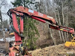 HMF Hermeler Maschinenbau 1150 crane with grab.