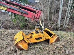 HMF Hermeler Maschinenbau 1150 crane with grab.