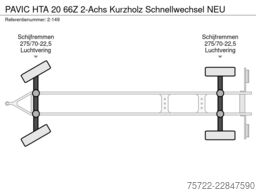 PAVIC HTA 20 66Z 2-Achs Kurzholz Schnellwechsel NEU