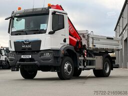 MAN TGM 18.320 4x4 Meiller Trigenius FASSI F135