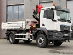 MAN TGM 18.320 4x4 Meiller Trigenius FASSI F135