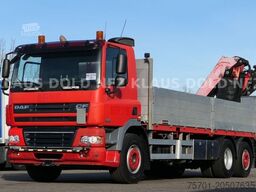 DAF CF 85.460 6x2 Pritschen Fassi Kran Funk Euro 5