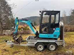 Airman AX19-6A mini excavator with 2 buckets and 2014 mac