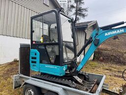 Airman AX19-6A mini excavator with 2 buckets and 2014 mac