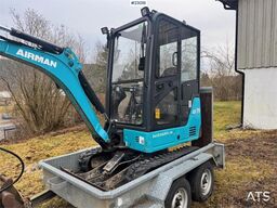 Airman AX19-6A mini excavator with 2 buckets and 2014 mac