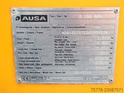 Ausa D100 AHG | ROTATING TIP | LOW HOURS | GOOD TIRES