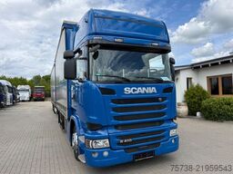 SCANIA R410 Pritsche+Plane/Retarder + Anhänger Krone