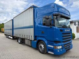 SCANIA R410 Pritsche+Plane/Retarder + Anhänger Krone