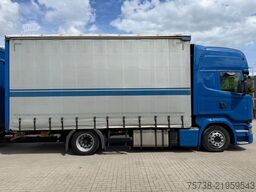 SCANIA R410 Pritsche+Plane/Retarder + Anhänger Krone